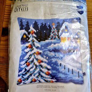 Vervaco Needlepoint kit--Winter scenery-New
